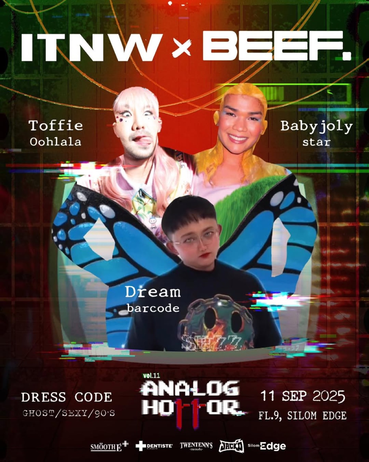 โปสเตอร์ ITNW Vol.11 Analog Horror วันที่ 11 กันยายน 2025 ที่ Silom Edge